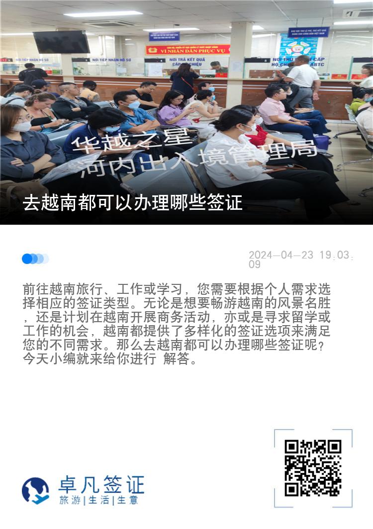 去越南都可以办理哪些签证（越南商务签证办理流程）