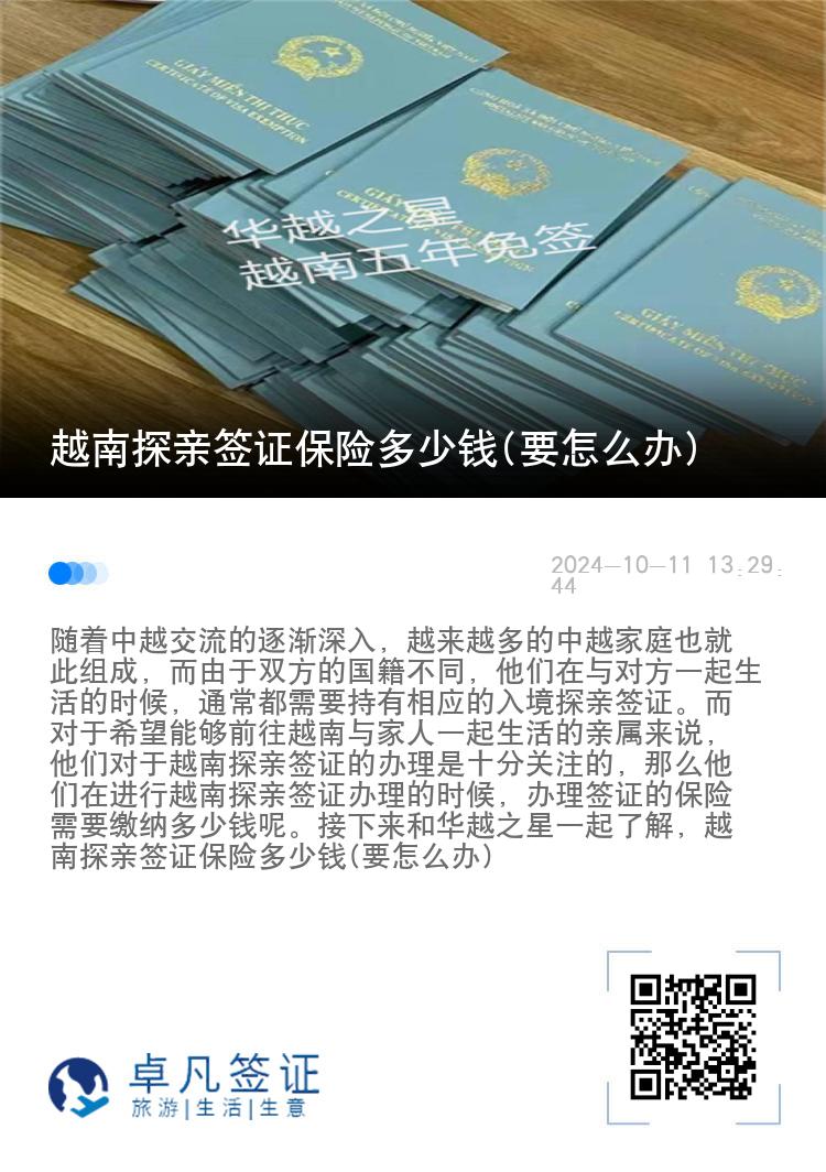 越南探亲签证保险多少钱(要怎么办)